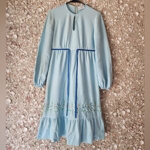 Vintage Leslie Fay 1970s Cottagecore Dress